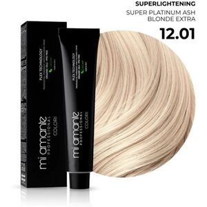 Mi Amante Professional Colori tartós hajfesték Super Platinum Ash Blonde Extra 12, 01 100 ml kép