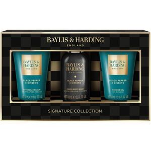 Baylis & Harding Black Pepper & Ginseng ajándékszett arcra, testre és hajra uraknak kép