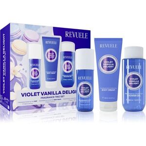 Revuele Violet Vanilla Delight Fragrance Trio Set ajándékszett testre hölgyeknek kép