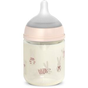 Suavinex Wonderland SX Pro Physiological Anti-Colic Glass cumisüveg üvegből SX PRO +0 SF Pink Bunny 120 ml kép