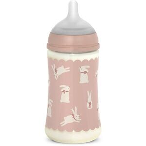 Suavinex Wonderland SX Pro Physiological Anti-Colic cumisüveg M Medium Flow 3 m+ Pink Bunny 270 ml kép