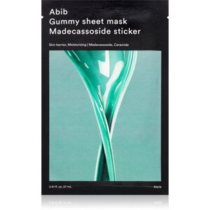 Abib Gummy Sheet Mask Madecassoside Sticker nyugtató hatású gézmaszk a bőrgát erősítésére 27 ml kép