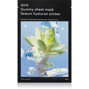 Abib Gummy Sheet Mask Sedum Hyaluron Sticker mélyhidratáló maszk kisimító hatással 27 ml kép