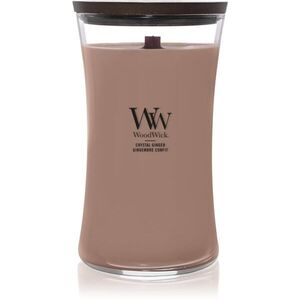 Woodwick Crystal Ginger illatgyertya fa kanóccal 610 g kép