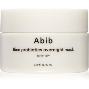 Abib Rice Probiotics Overnight Mask Barrier Jelly éjszakai arcmaszk az intenzív hidratálásért 80 ml kép