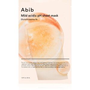 Abib Mild Acidic pH Sheet Mask Glutathiosome Fit fehérítő gézmaszk hidratáló hatással 30 ml kép
