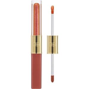 Dolce&Gabbana Make It Double! Lip Tint & Gloss Duo hosszan tartó rúzs és ajakfény 2 az 1-ben árnyalat 01 Orange Squeeze - Warm Nude & Orange Shimmer 2 kép