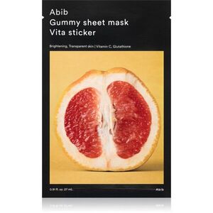 Abib Gummy Sheet Mask Vita Sticker fehérítő gézmaszk nyugtató hatással 27 ml kép