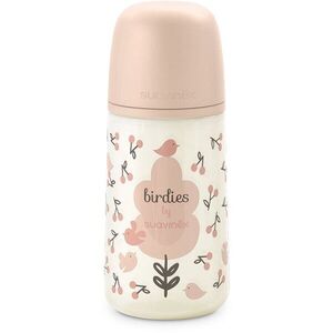 Suavinex Birdies Anticolic Baby Bottle cumisüveg Pink 270 ml kép