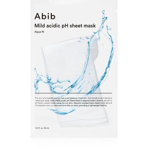Abib Mild Acidic pH Sheet Mask Aqua Fit arcmaszk a bőr intenzív hidratálásához 30 ml kép