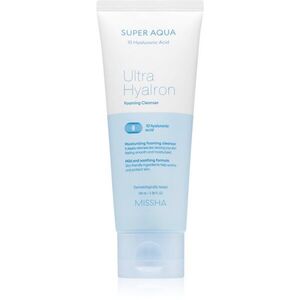 Missha Super Aqua Ultra Hyalron Firming Cleanser lágy tisztító gél a bőr intenzív hidratálásához 100 ml kép