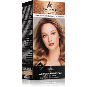 Kallos Glow Lasting Cream Colour tartós hajfesték árnyalat Golden Blond 60 ml kép