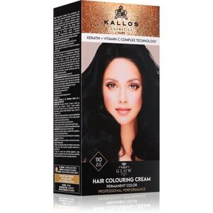 Kallos Glow Lasting Cream Colour tartós hajfesték árnyalat Blue Black 60 ml kép