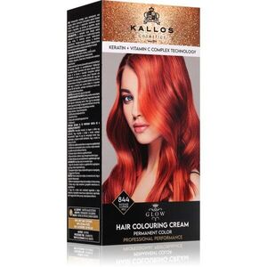 Kallos Glow Lasting Cream Colour tartós hajfesték árnyalat Intense Copper Red 60 ml kép