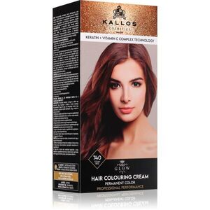 Kallos Glow Lasting Cream Colour tartós hajfesték árnyalat Tizian Red 60 ml kép