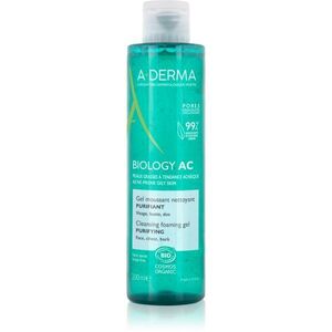 A-Derma Biology AC tisztító habzó gél kombinált és zsíros bőrre 200 ml kép