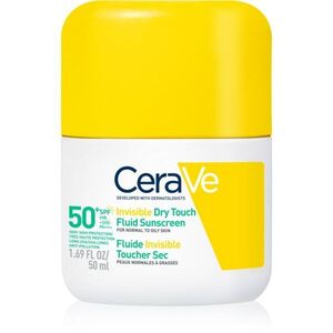 CeraVe Invisible Dry Touch Fluid SPF 50+ bőrvédő folyadék mattító hatással SPF 50+ 50 ml kép