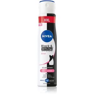 NIVEA Invisible Black & White Clear izzadásgátló spray -ben hölgyeknek 250 ml kép