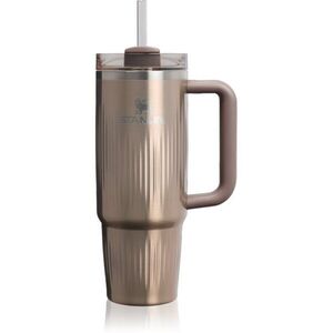 Stanley Quencher H2.O FlowState™ Fluted Tumbler rozsdamentes termosz szívószállal közepes Pale Gold Shine 1 db kép