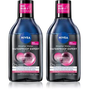 NIVEA Micellar Waterproof tisztító micellás víz takarékos kiszerelés kép