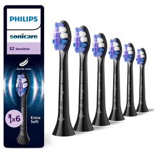 Sonicare S2 Sensitive black 6 pcs (HX6056/88) kép