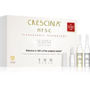 Crescina Transdermic 500 Re-Growth and Anti-Hair Loss hajnövekedés és hajhullás elleni ápolás hölgyeknek 20x3.5 ml kép