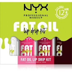 NYX Professional Makeup Fat Oil Lip Drip ajakápoló készlet 4x4.8 ml kép
