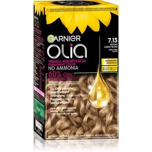 Garnier Olia Big Kit tartós hajfesték árnyalat 7.13 Beige Dark Blond 1 db kép