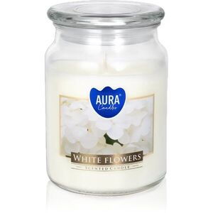 BISPOL Premium Line White Flowers illatgyertya 500 g kép