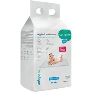 BabyOno Get Ready Hygienic Underpads eldobható pelenkázó-alátétek 40 x 60 cm 22 db kép