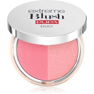 PUPA Milano Extreme Blush Duo kompakt arcpirosító árnyalat 140 - Radiant Flamingo - Glow Creamy 4 g kép