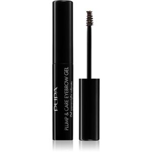PUPA Milano Plump & Care Eyebrow Gel tónovací gel na obočí se sérem árnyalat 002 - Brown 3 ml kép