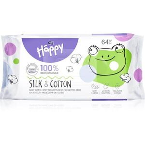 BELLA Baby Happy Silk & Cotton nedves törlőkendők 64 db kép