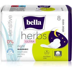 BELLA Herbs Ultra Night intimbetét éjszakára Aloe Vera 8 db kép