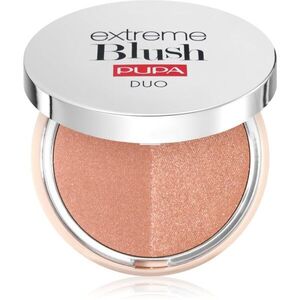 PUPA Milano Extreme Blush Duo kompakt arcpirosító árnyalat 120 - Radiand Caramel - Glow Spice 4 g kép