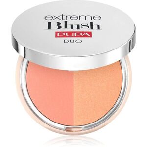 PUPA Milano Extreme Blush Duo kompakt arcpirosító árnyalat 130 - Matt Salmon - Radiant Peach 4 g kép