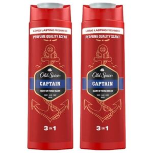 Old Spice Captain 3in1 férfi Tusfürdő 2x400ml kép