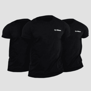 GymBeam Men‘s Basic T-Shirt 3Pack Black kép