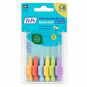 TePe Interdental Brush fogköztisztító kefék Extra Soft 6 pcs Mixed Pack kép