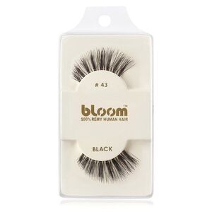 Bloom Natural ragasztható műszempilla természetes hajból No. 43 (Black) 1 cm kép