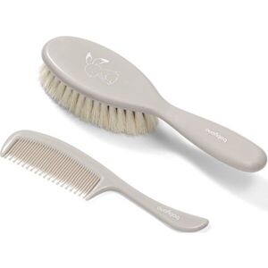 BabyOno Take Care Hairbrush and Comb szett gyermekeknek születéstől kezdődően Gray kép