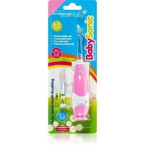 Brush Baby BabySonic elektromos fogkefe gyermekeknek 0 – 36 hónapos Pink 1 db kép