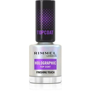 Rimmel Holographic fedő körömlakk csillámporral 12 ml kép