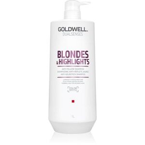 Goldwell Dualsenses Blondes & Highlights sampon szőke hajra semlegesíti a sárgás tónusokat 1000 ml kép