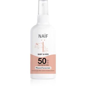 Naif Baby & Kids Mineral Sunscreen SPF 50 napvédő spray gyermekeknek 100 ml kép