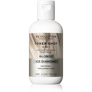 Revolution Haircare Toner Shot Blonde Ice Diamond tápláló tonizáló maszk 3 az 1-ben árnyalat Ice Diamond 100 ml kép
