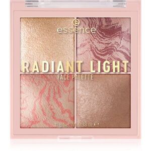 essence Radiant Light bőrélénkítő és arcpirosító sminkpaletta árnyalat Glow Icon 11 g kép