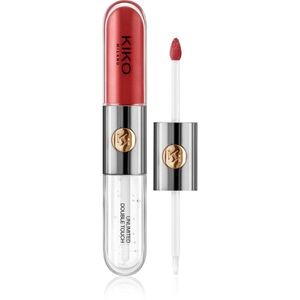KIKO Milano Unlimited Double Touch hosszantartó folyékony rúzs fénnyel árnyalat 106 Satin Ruby Red 6 ml kép