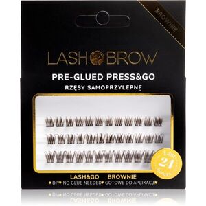 Lash Brow Press&Go Self-Adhesive Eyelashes öntapadós tincses műszempillák Daily Natural Brownie 1 db kép