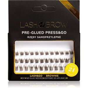 Lash Brow Press&Go Self-Adhesive Eyelashes öntapadós tincses műszempillák Everyday Brownie 1 db kép